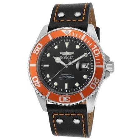 Invicta Men's 22071 Pro Diver Black Leather Watch