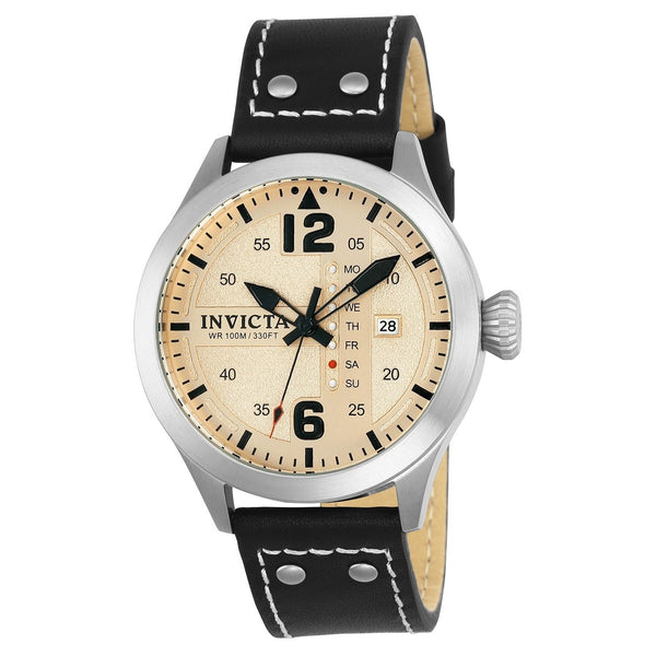 Invicta Men's 22181 I-Force Black Leather Watch