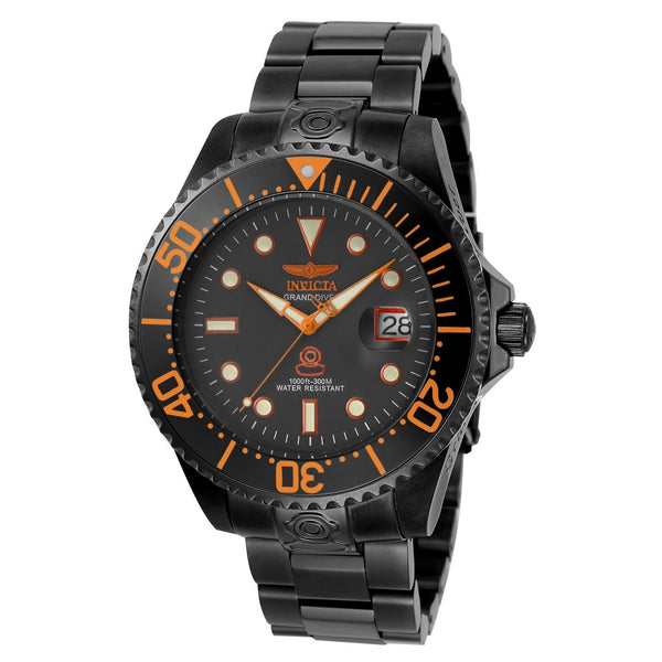 Invicta Men's 22216 Pro Diver Automatic Black Stainless Steel Watch