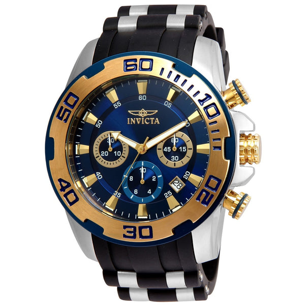 Invicta Men's 22339 Pro Diver Scuba Black and Silver Polyurethane and Stainless Steel Watch