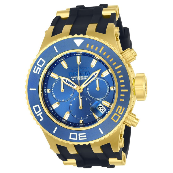Invicta Men's 22366 Subaqua Specialty Black and Gold-Tone Polyurethane and Stainless Steel Watch