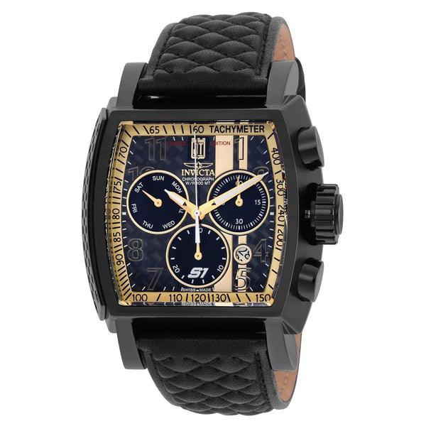Invicta Men's 22381 Jason Taylor Black Leather Watch