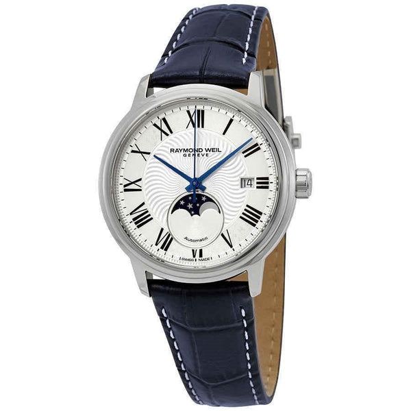 Raymond Weil Men's 2239-STC-00659 Maestro Blue Leather Watch