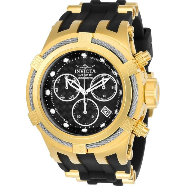 Invicta Men's 22447 Bolt Black and Gold-Tone Polyurethane and Stainless Steel Watch