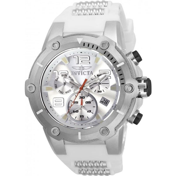 Invicta Men's 22511 Speedway White Polyurethane and Stainless Steel Watch