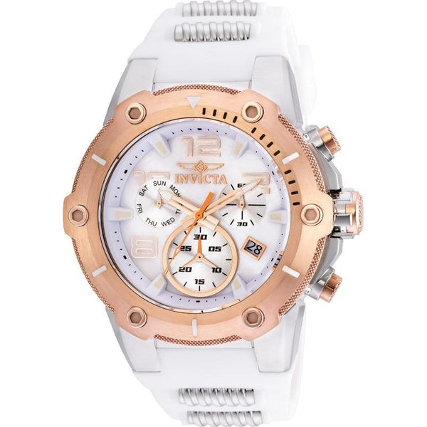 Invicta Men's 22513 Speedway White Polyurethane and Stainless Steel Watch