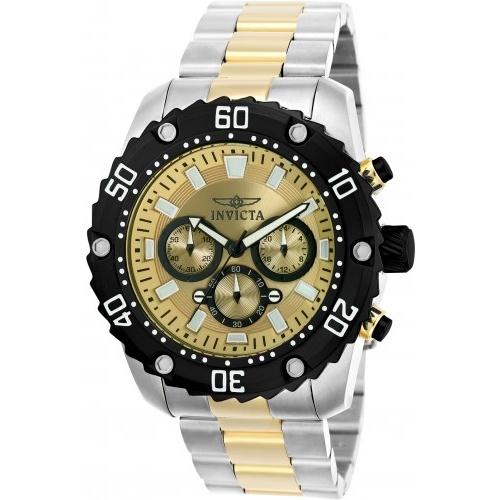 Invicta Men's 22519 Pro Diver Gold-Tone and Silver Stainless Steel Watch