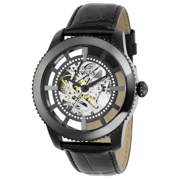 Invicta Men's 22572 Vintage Black Leather Watch