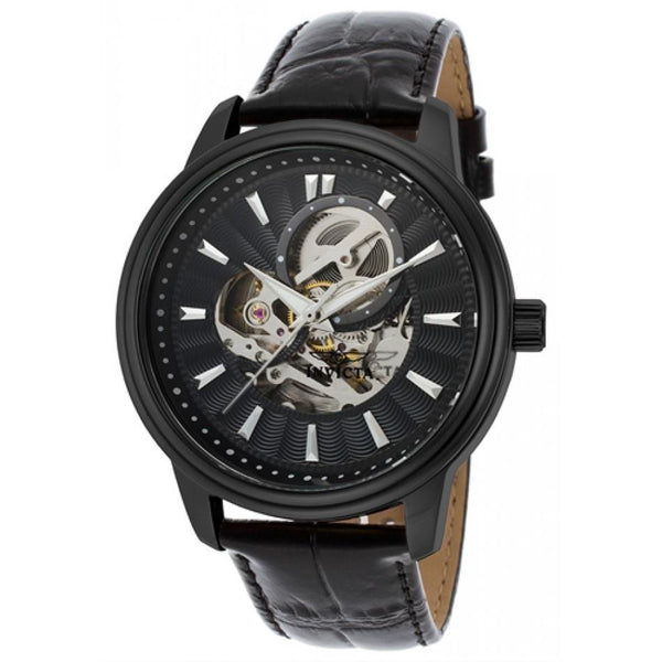 Invicta Men's 22580 Vintage Black Leather Watch