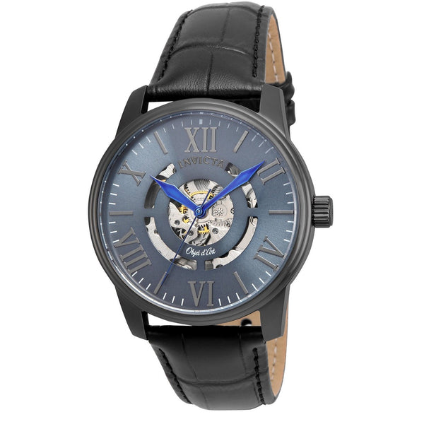 Invicta Men's 22602 Objet D Art Black Leather Watch