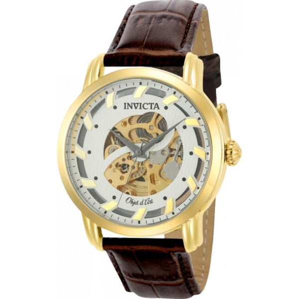 Invicta Men's 22634 Objet D Art Brown Leather Watch
