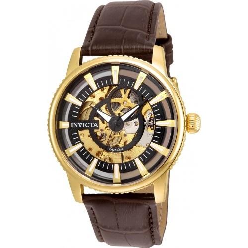 Invicta Men's 22642 Objet D Art Brown Leather Watch