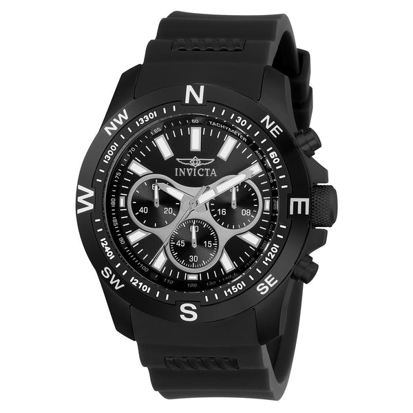 Invicta Men's 22683 I-Force Black Polyurethane and Stainless Steel Watch