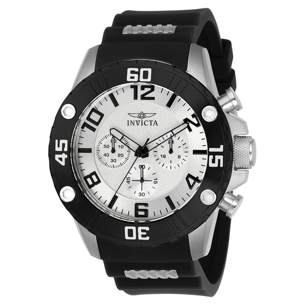 Invicta Men's 22698 Pro Diver Black and Silver Polyurethane and Stainless Steel Watch