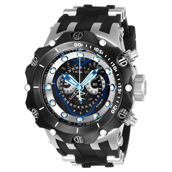 Invicta Men's 22936 Venom Black and Silver Polyurethane and Stainless Steel Watch