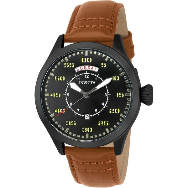 Invicta Men's 22974 Aviator Tan Leather Watch