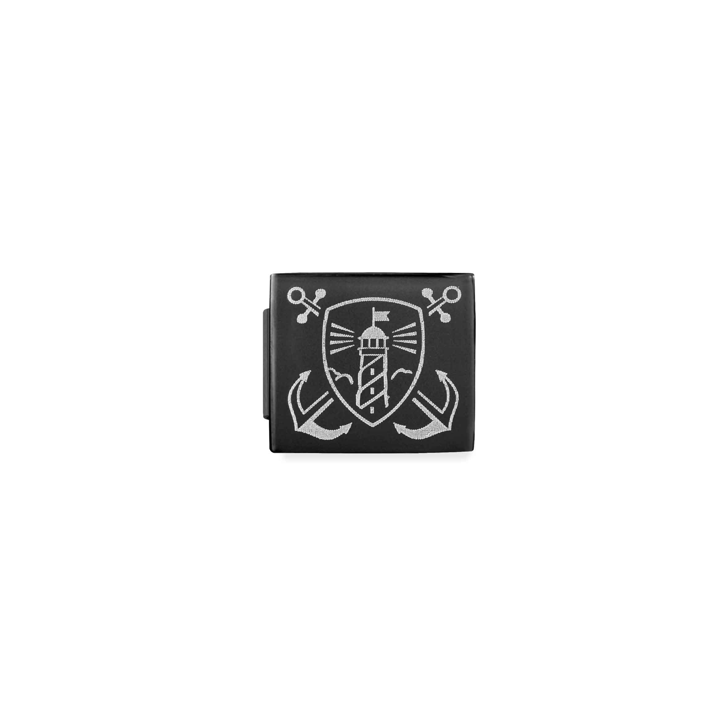 Composable GLAM Black PVD Link, with Lighthouse