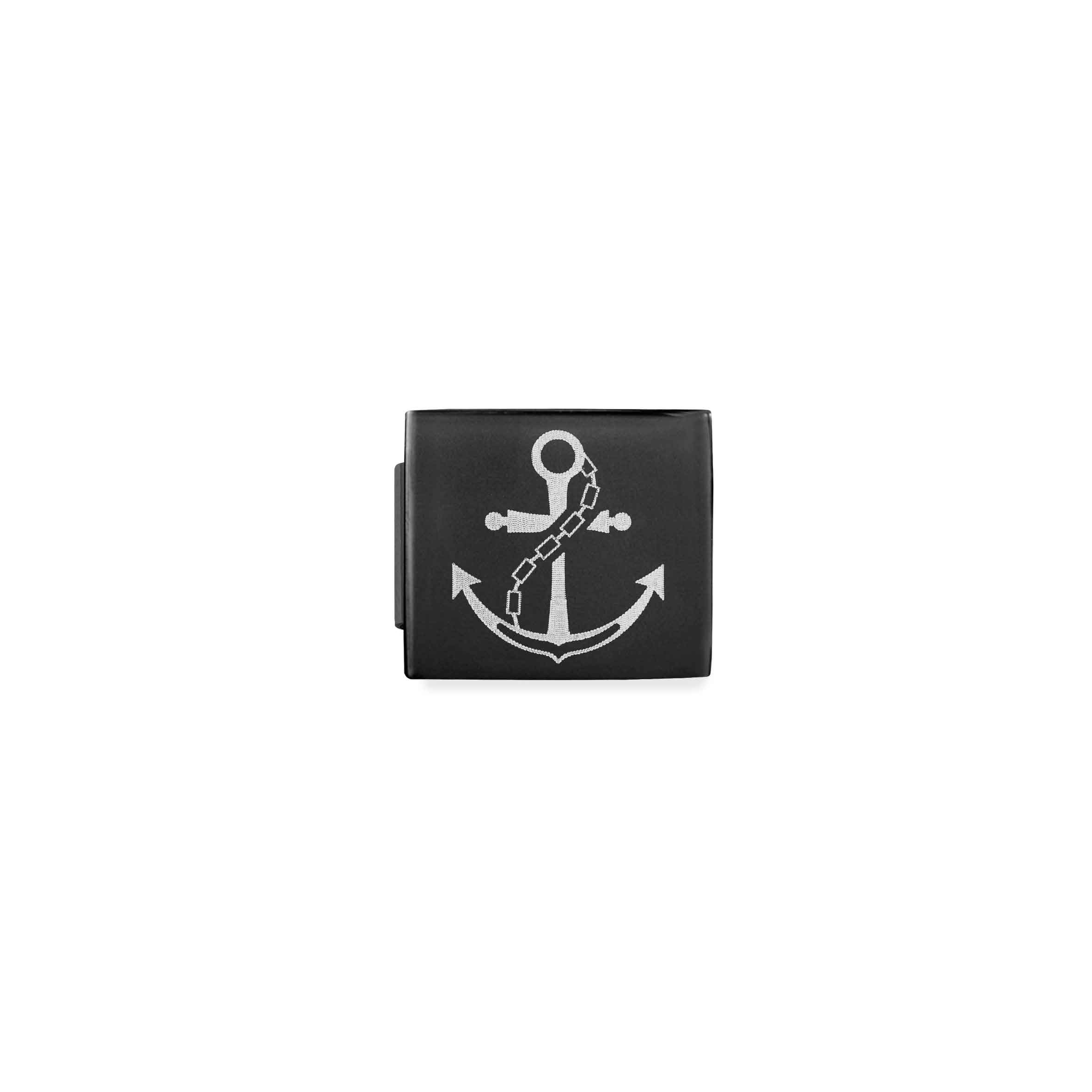 Composable GLAM Black PVD Link with Anchor