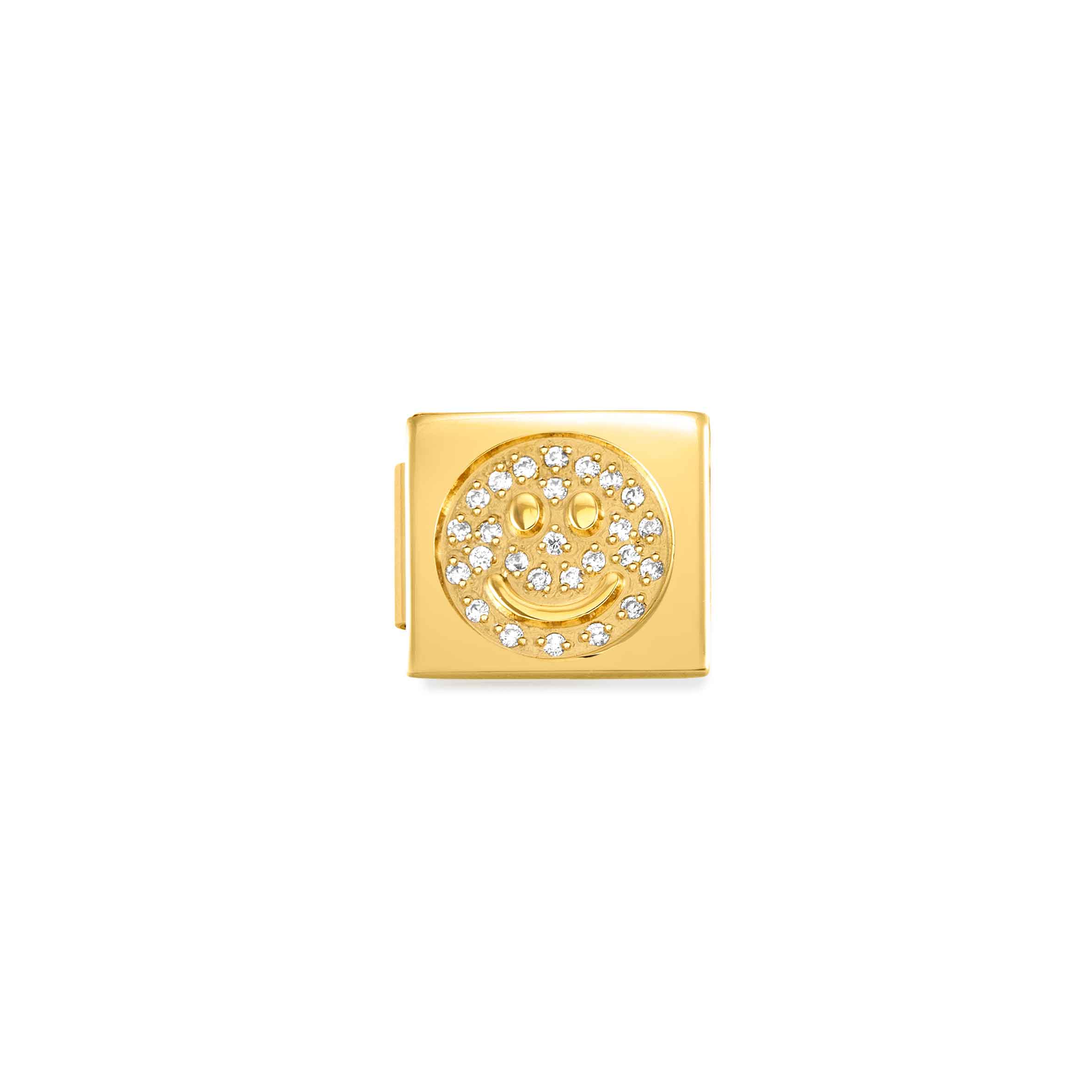 Composable GLAM Link smile, white stones
