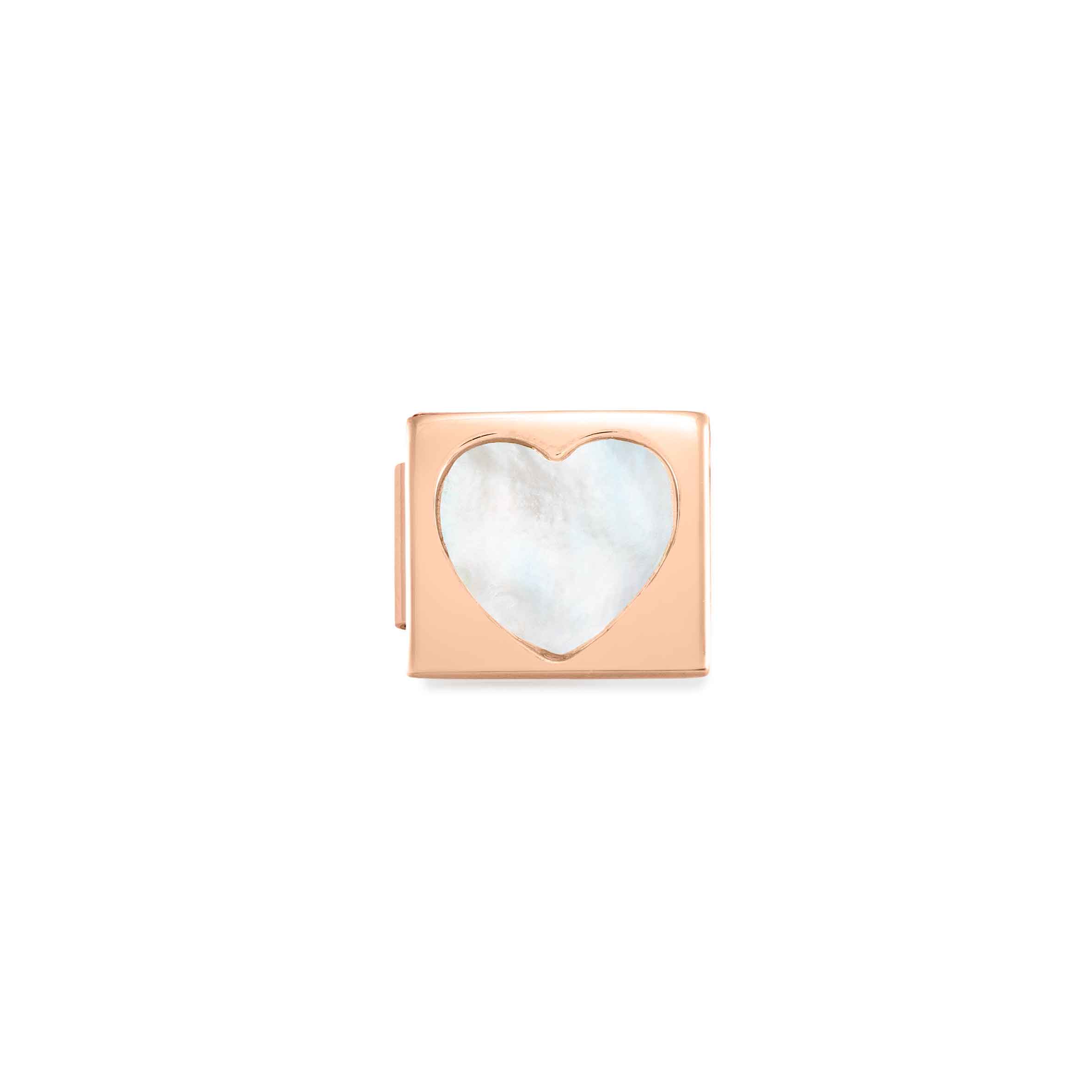 Composable GLAM Link Heart Mother Of Pearl, Rose