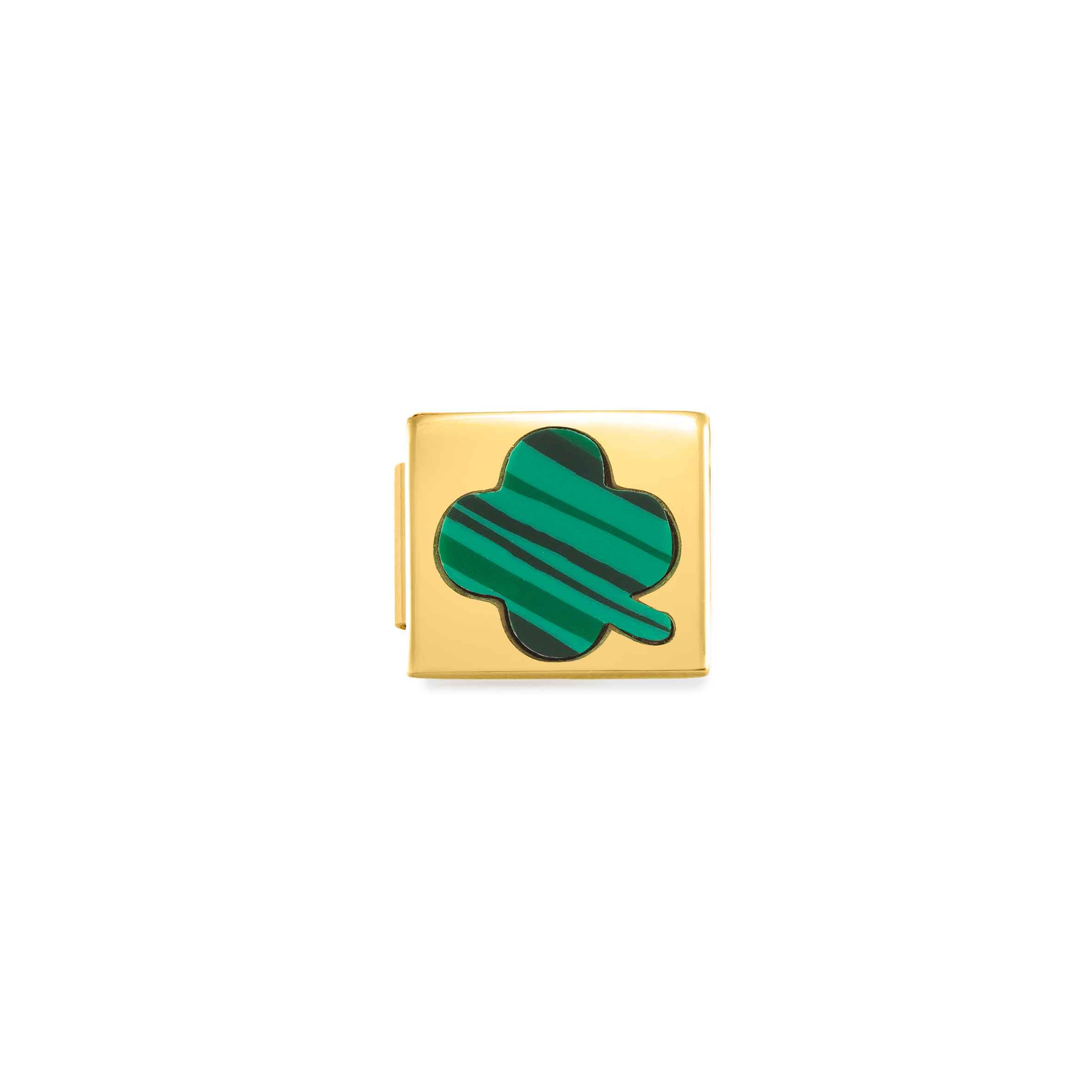 Composable GLAM Link Four Leaf Clover Green