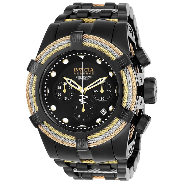 Invicta Men's 23050 Bolt Black and Rose-Tone Polyurethane and Stainless Steel Watch
