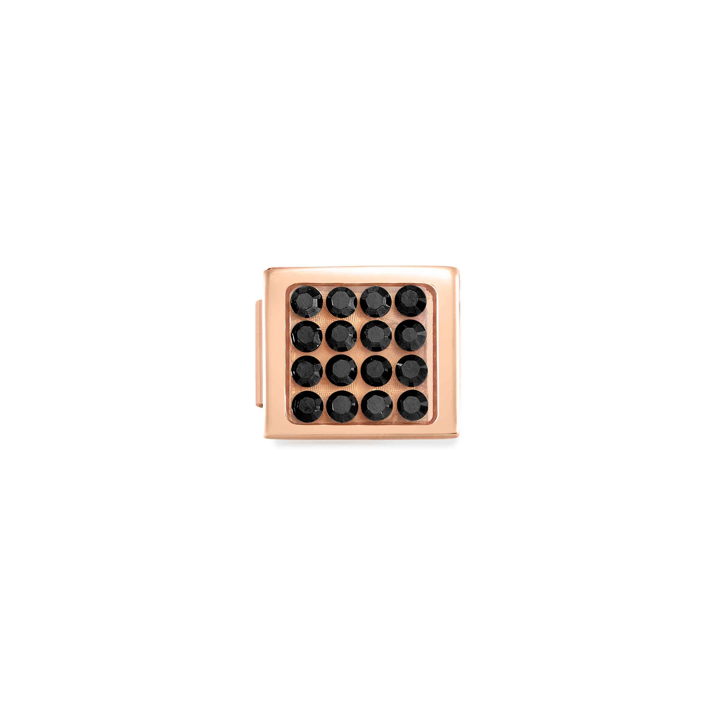Composable GLAM Link, Pavé Black, Rose finish