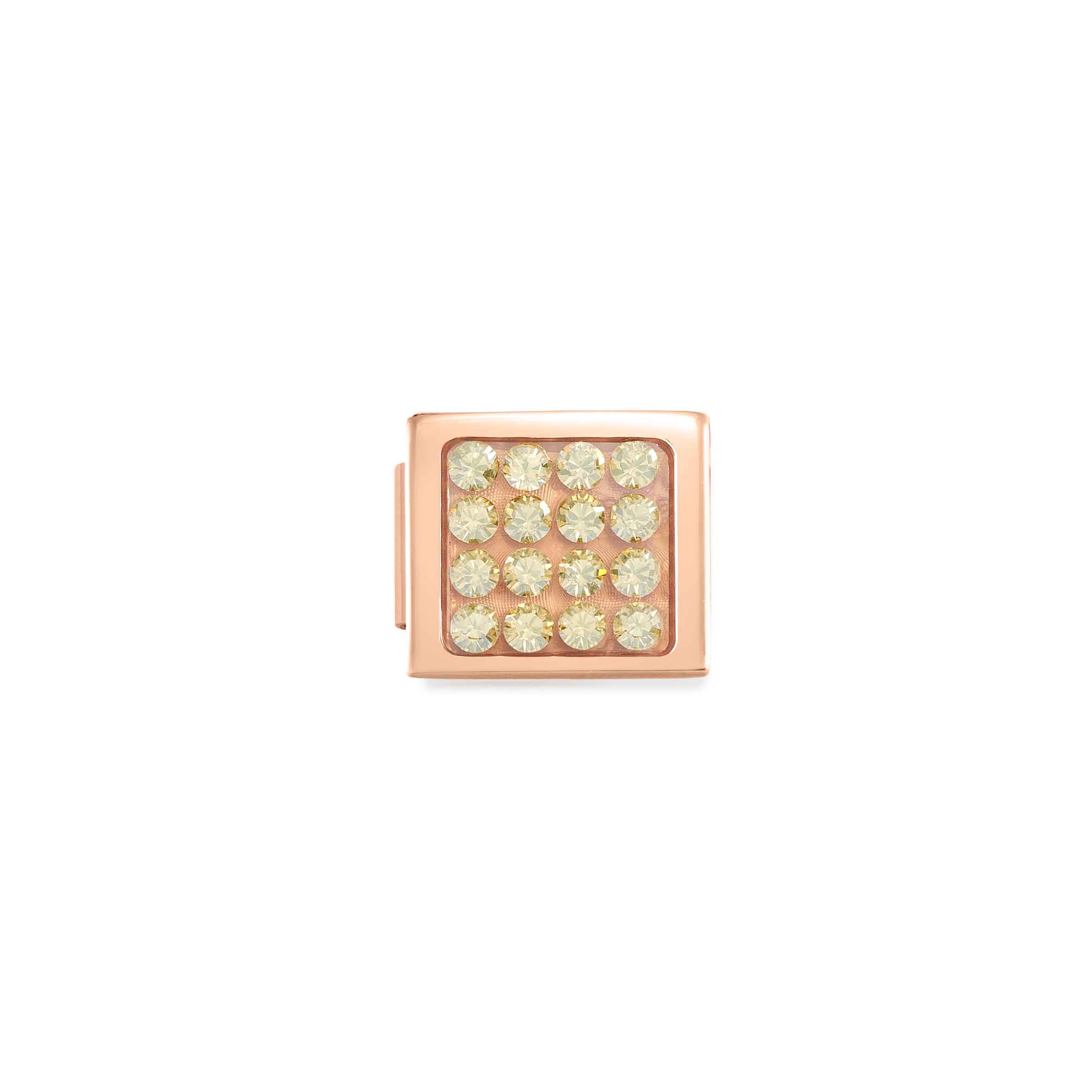 Composable GLAM Link, Pavé Champagne, Rose finish
