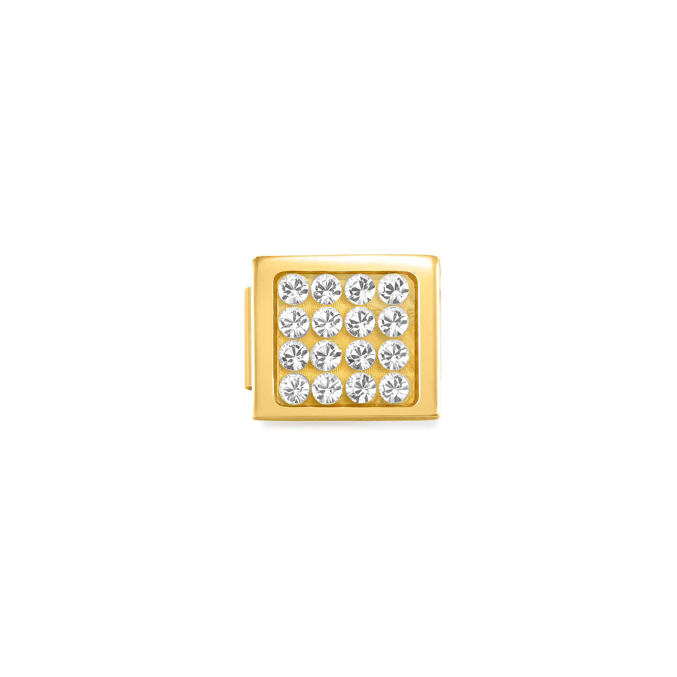 Composable GLAM Link, Pavé White, Golden finish