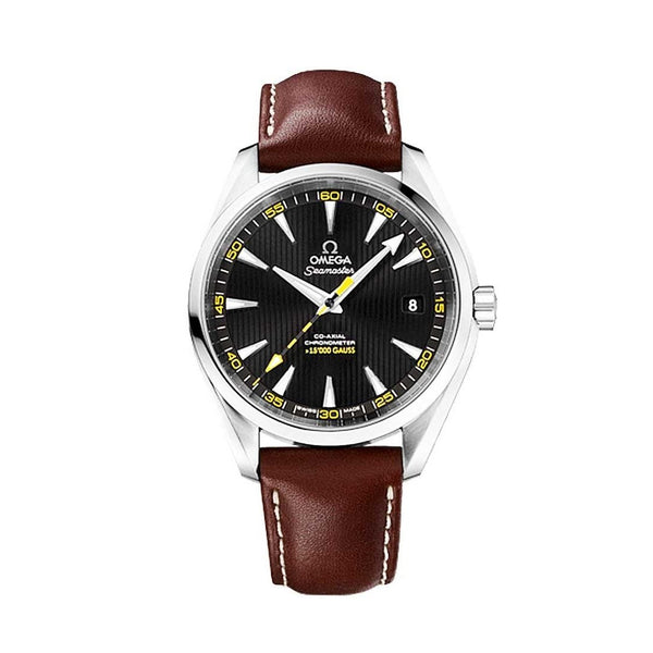 Omega Men's 231.12.42.21.01.001 Seamaster Aqua Terra Brown Leather Watch