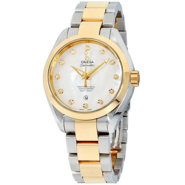 Omega Women's 231.20.34.20.55.002 Seamaster Aqua Terra Two-Tone 18kt Gold and Stainless Steel Watch