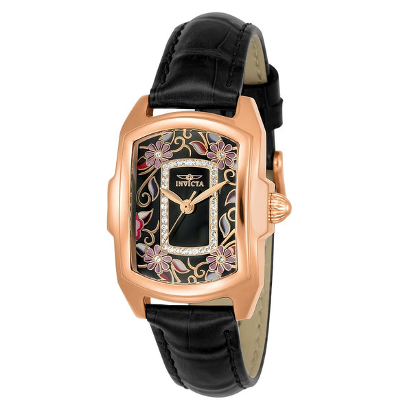 Invicta Women's 23221 Lupah Black Leather Watch