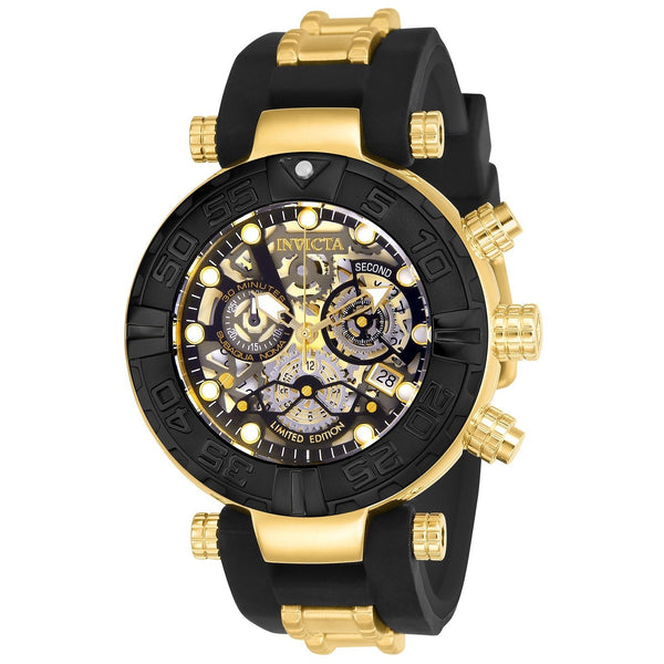 Invicta Men's 23460 Subaqua Black and Gold-Tone Polyurethane and Stainless Steel Watch