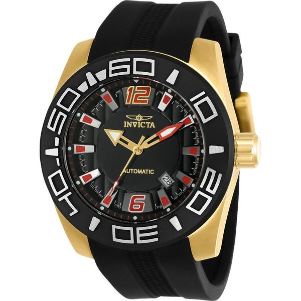 Invicta Men's 23531 Aviator Black Polyurethane Watch