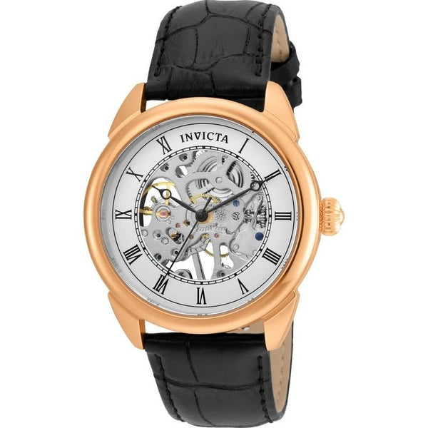 Invicta Men's 23537 Specialty Mechanical Black Leather Watch