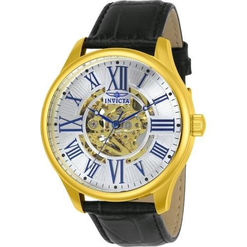 Invicta Men's 23635 Vintage Automatic Black Leather Watch