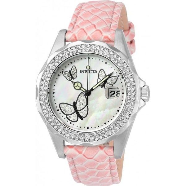 Invicta Women's 23643 Angel Pink Leather Watch