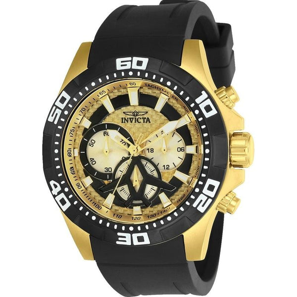 Invicta Men's 23756 Aviator Black Polyurethane Watch