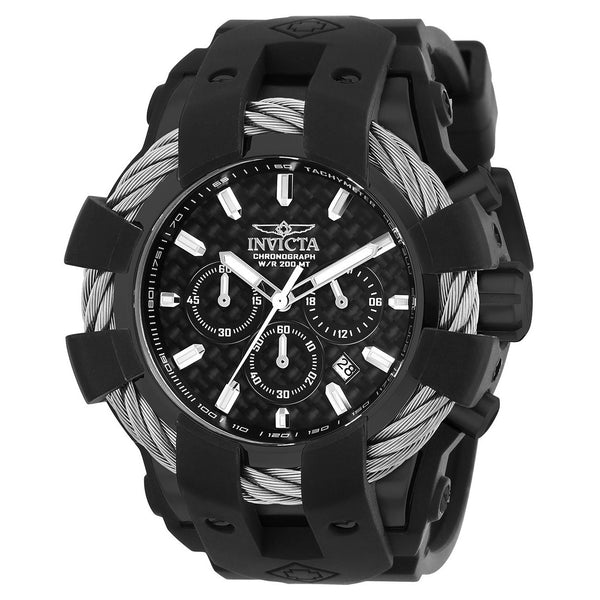 Invicta Men's 23863 Bolt Black Silicone Watch
