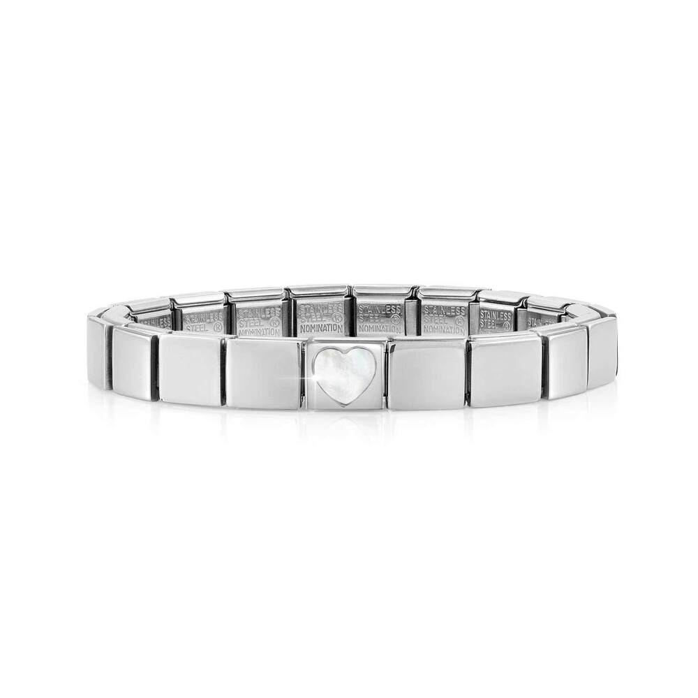 Composable GLAM bracelet, Mother of pearl Heart