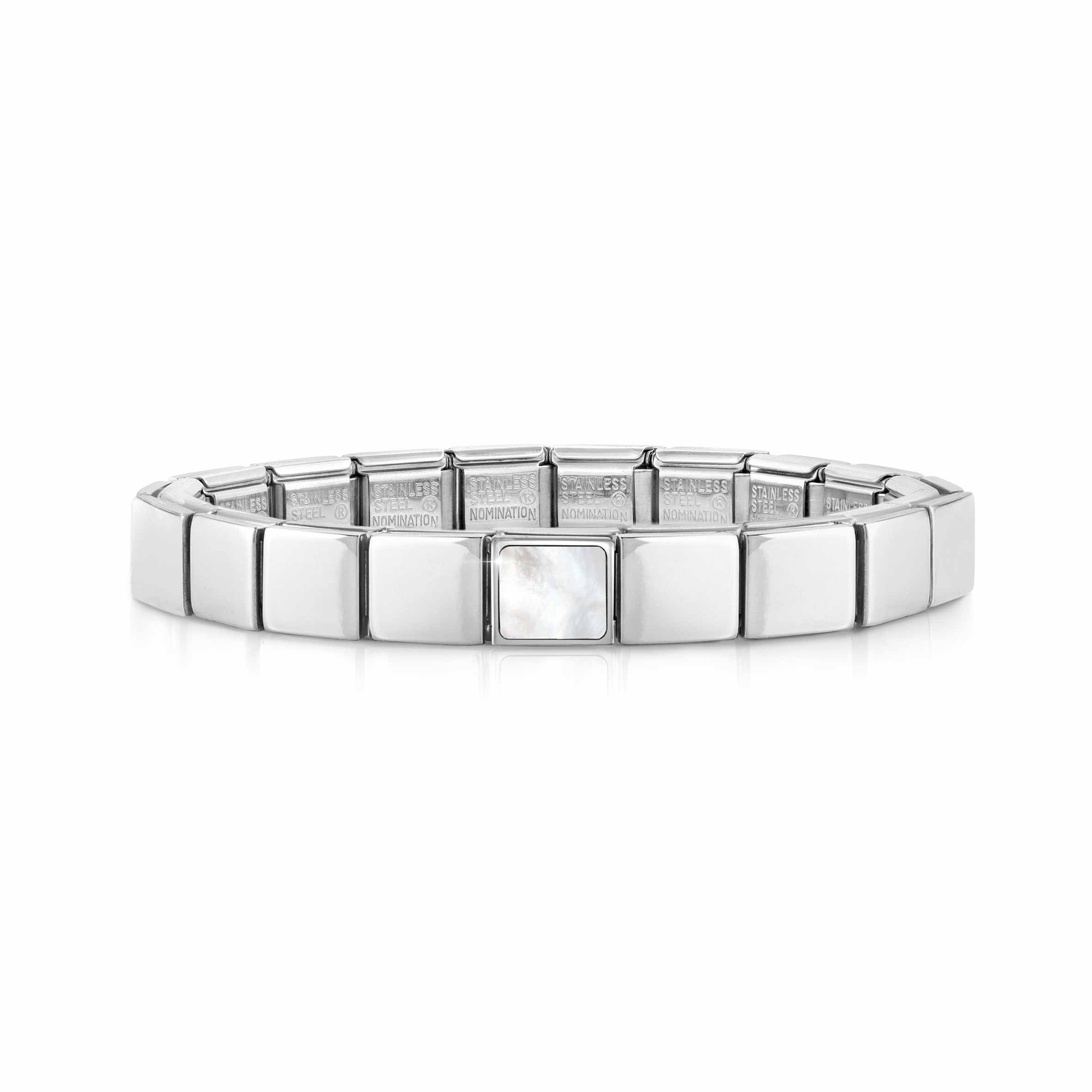 Composable GLAM bracelet, Square Mother of Pearl