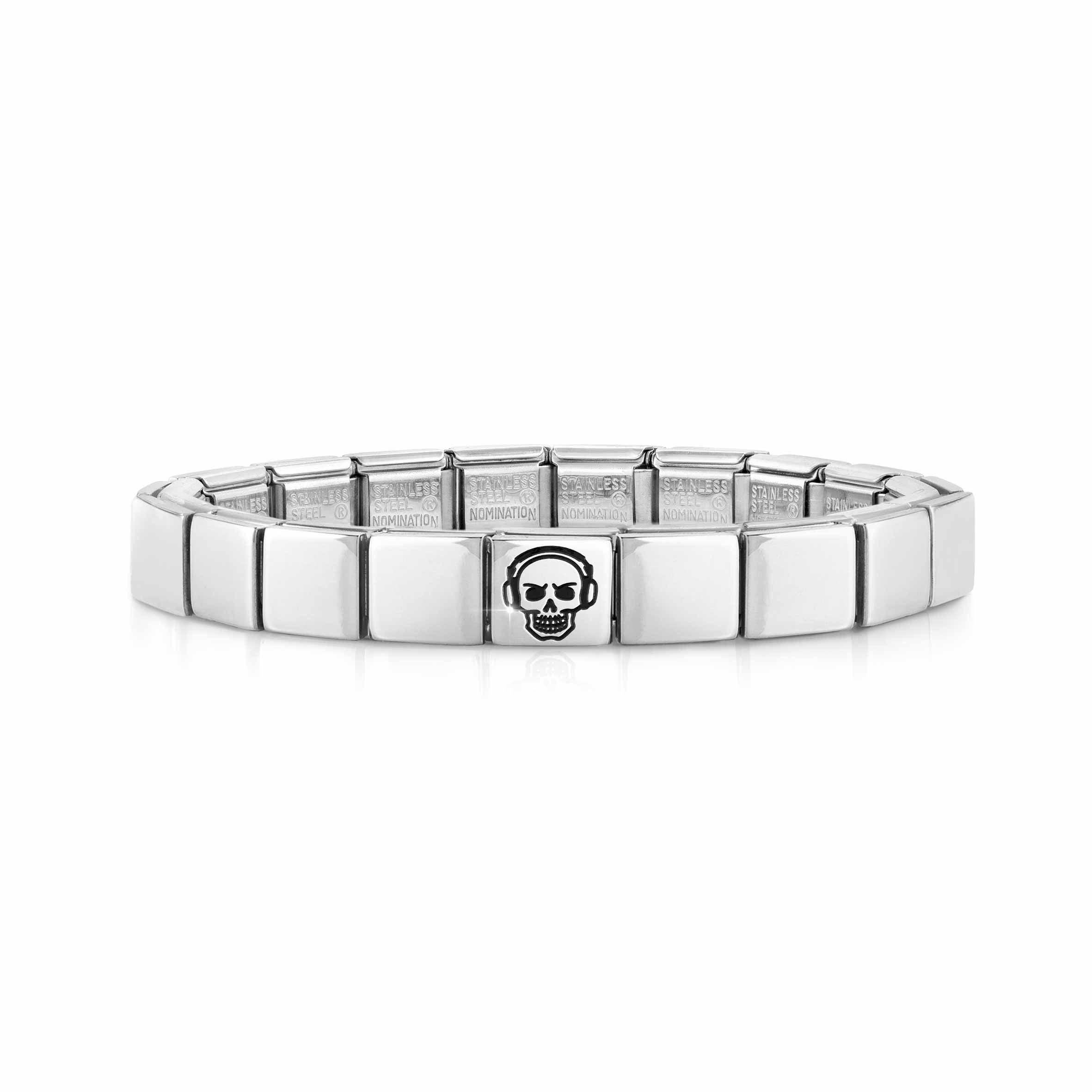 Composable GLAM bracelet, Skull Headphones
