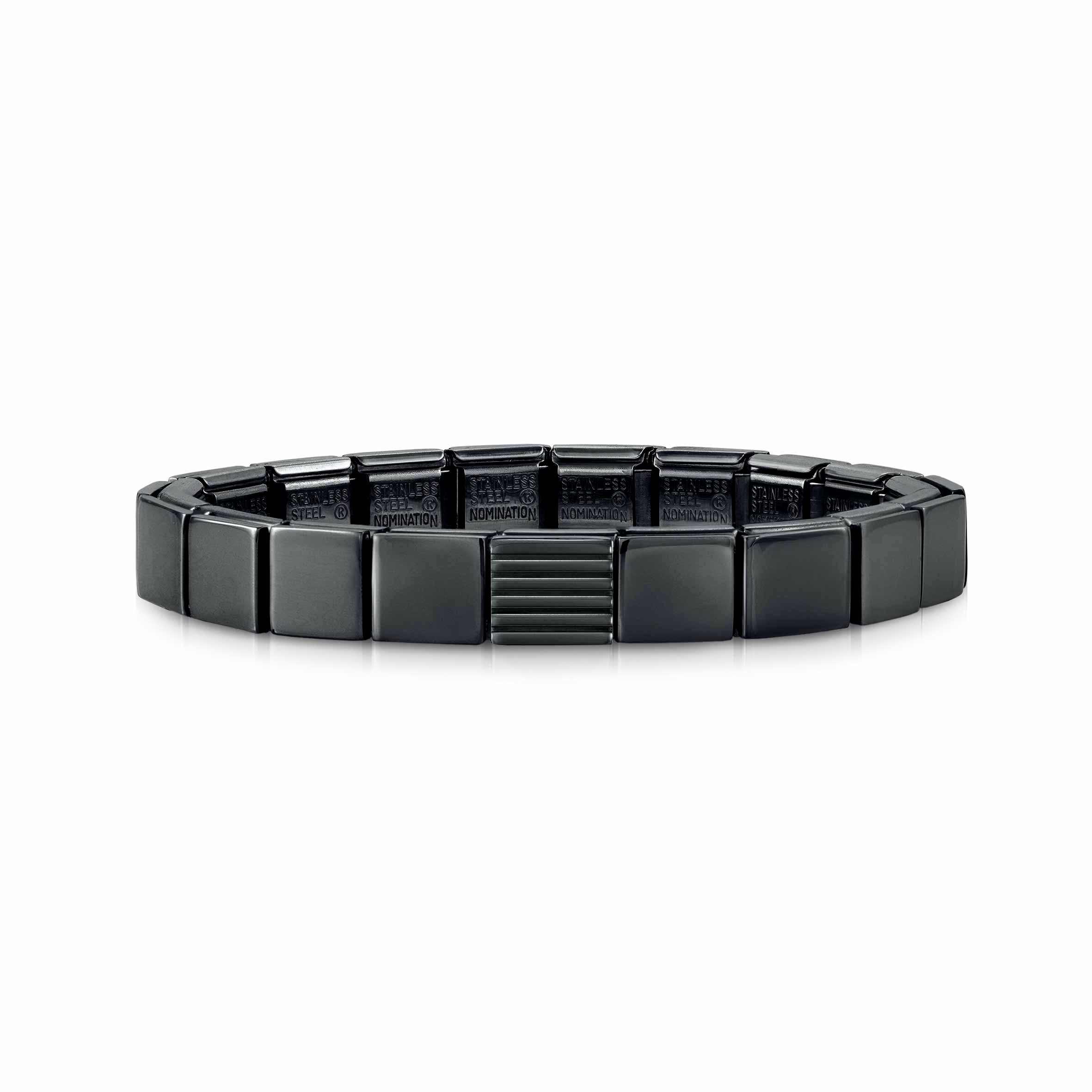 Composable GLAM Black bracelet with Stripes
