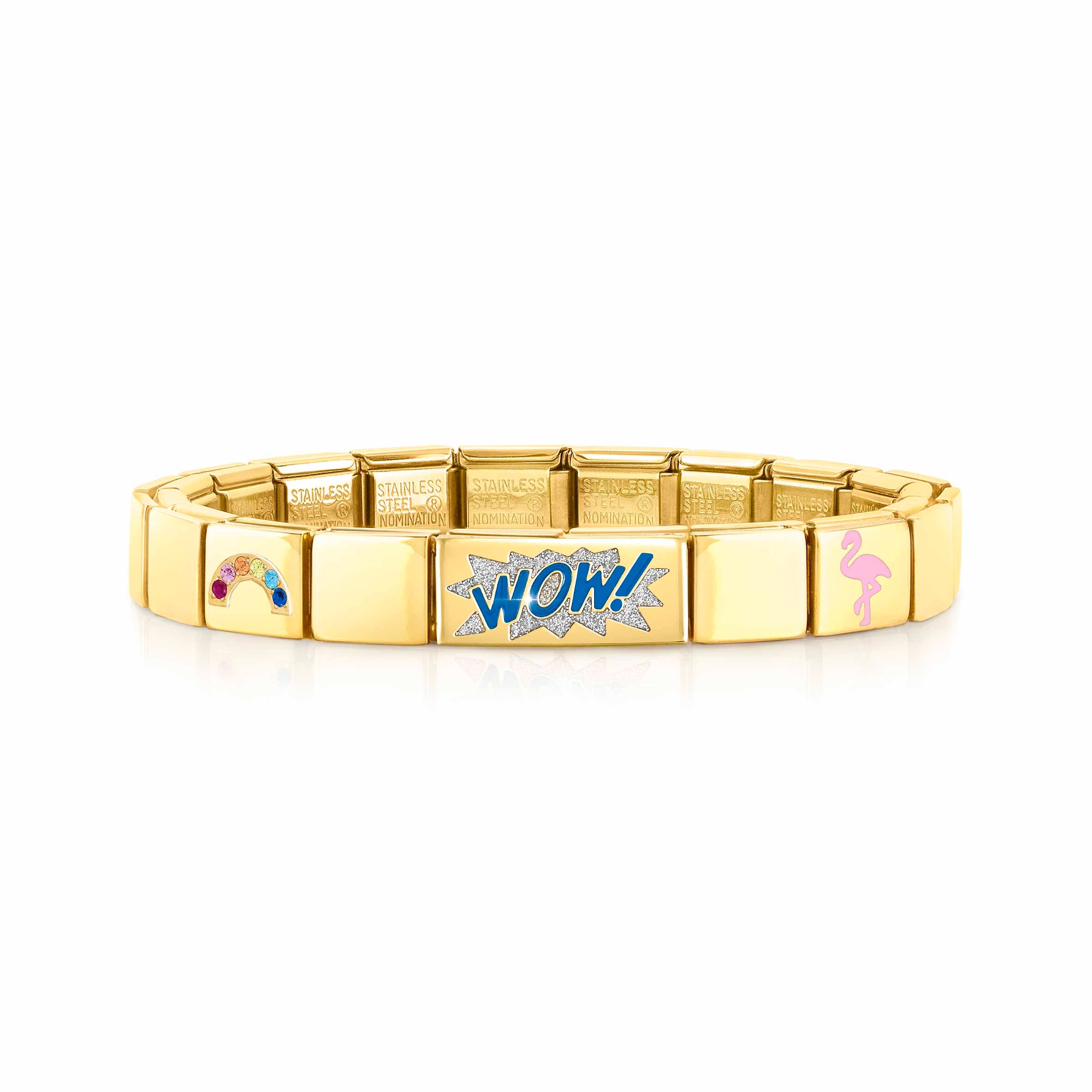 Composable GLAM Golden bracelet, WOW Glitter