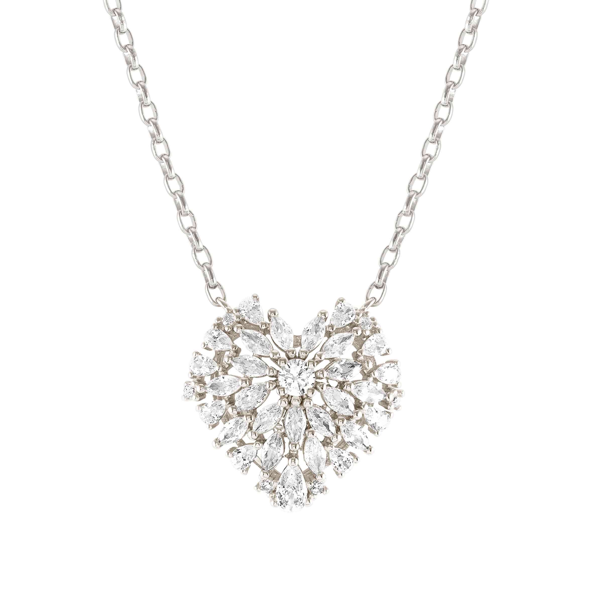Rayoflight necklace, Heart, large