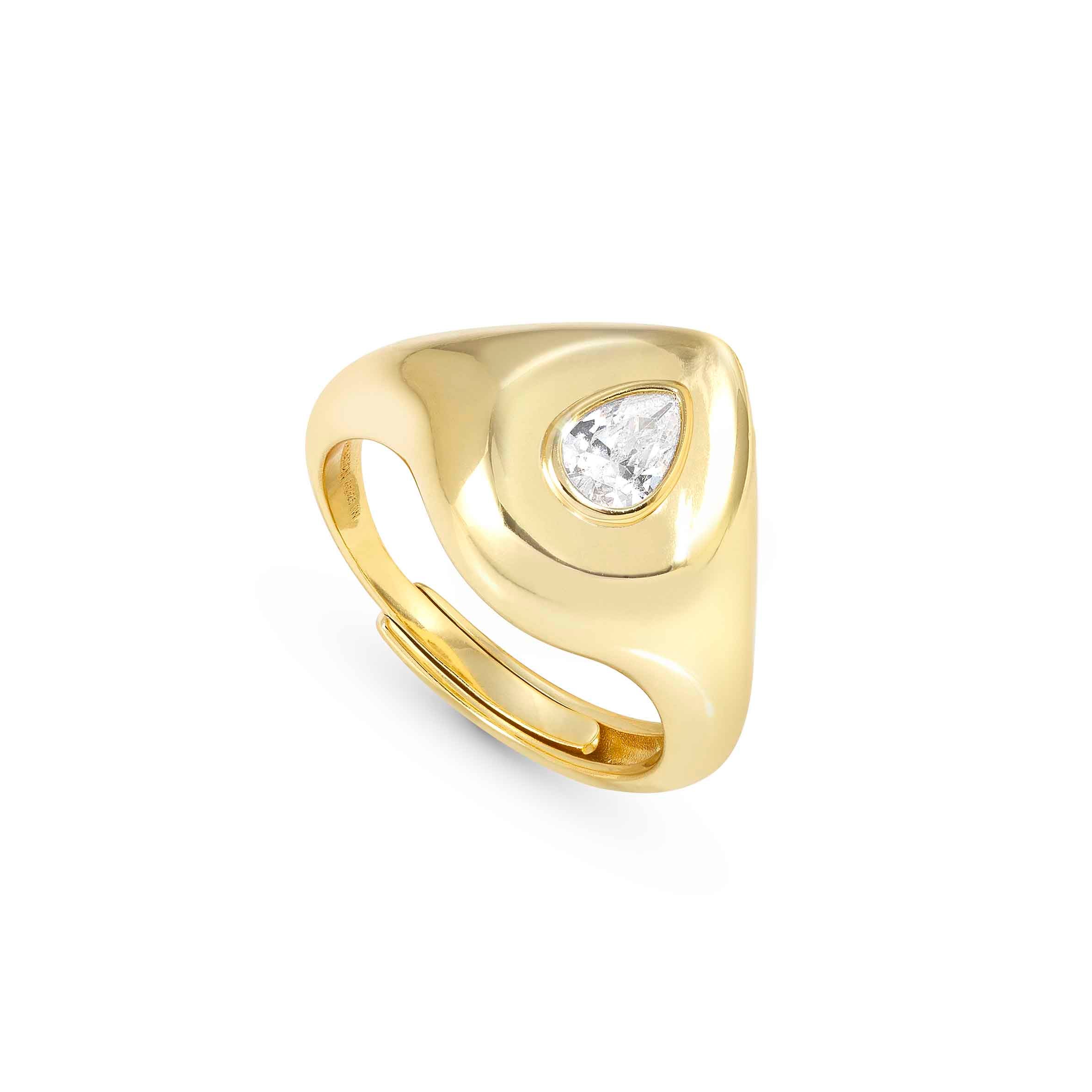 Gold Domina Drop ring