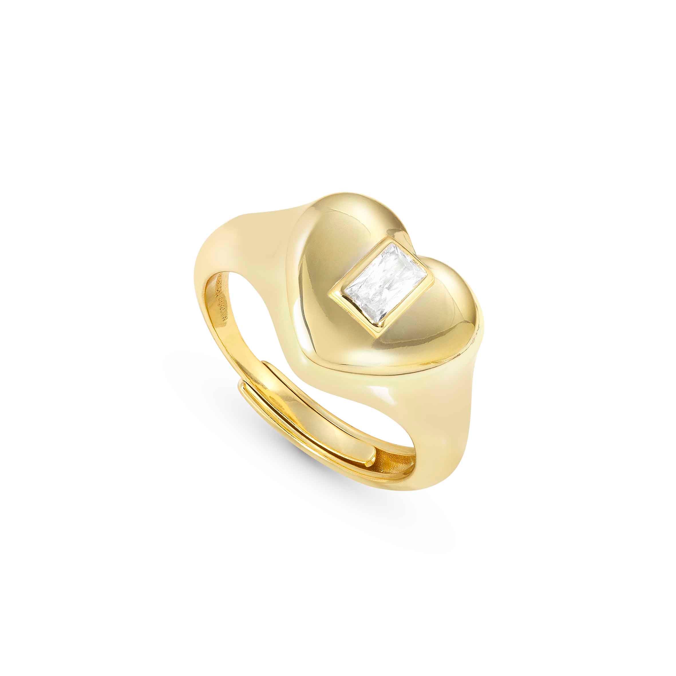 Gold Domina Heart ring