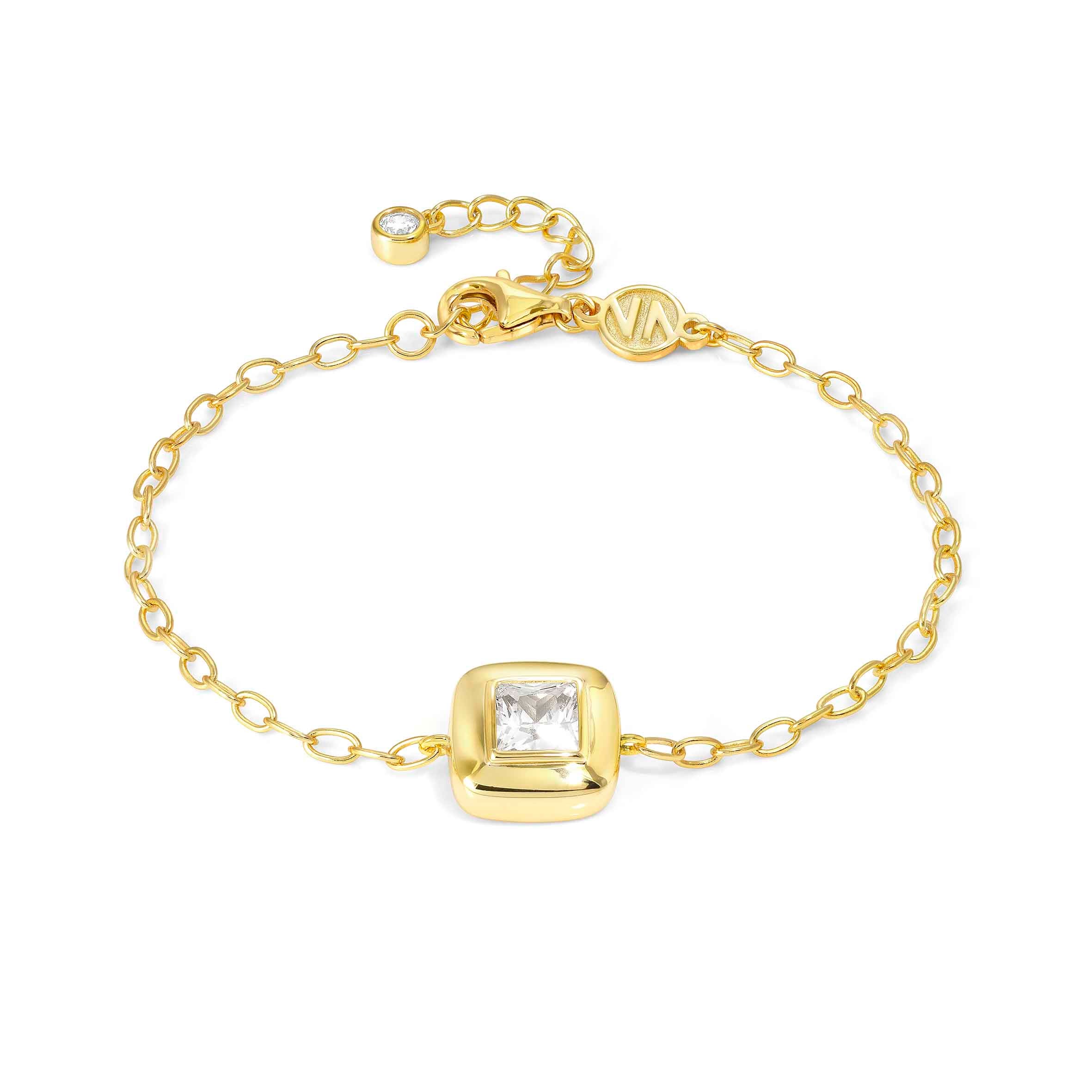 Gold Domina bracelet with Square