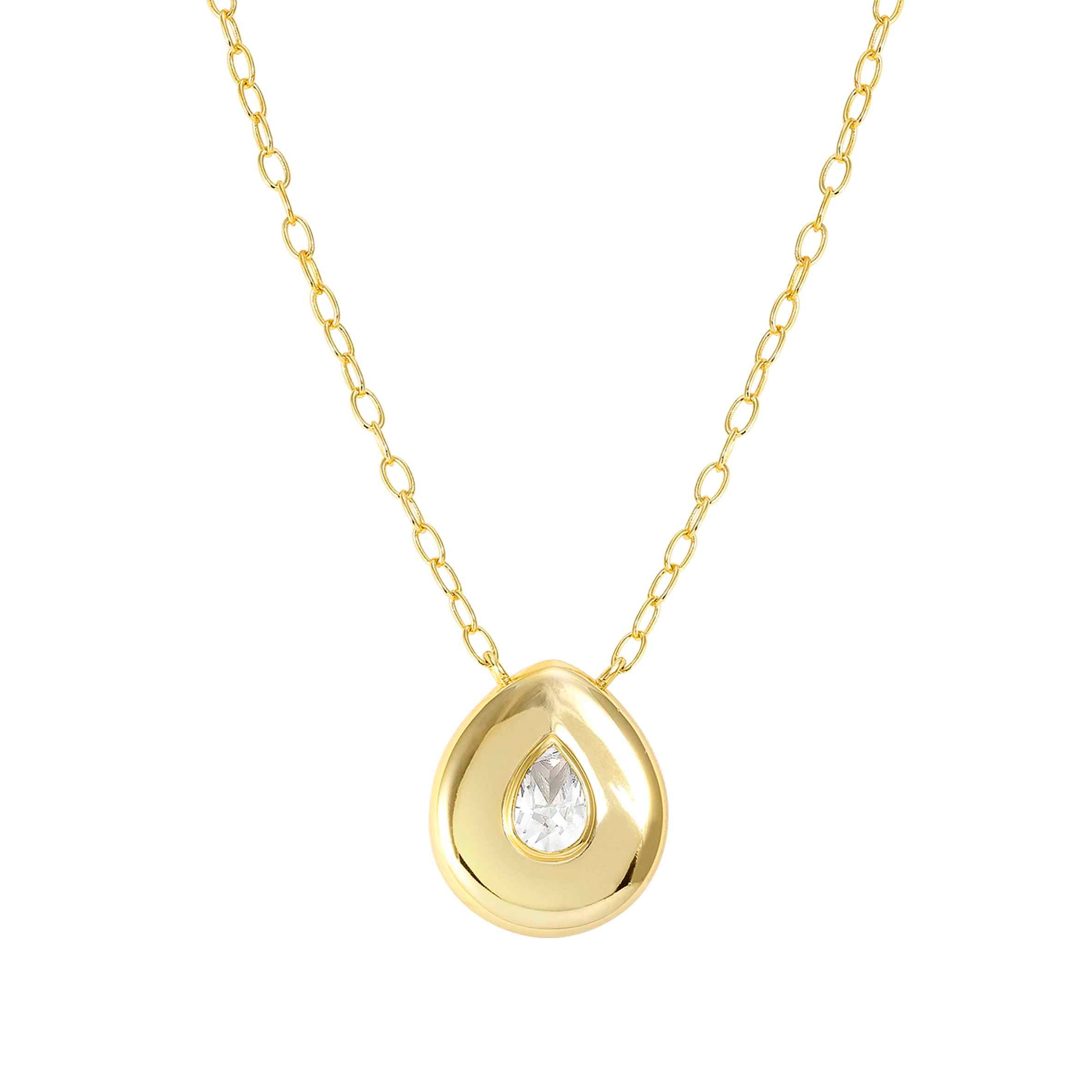 Gold Domina necklace with Drop pendant