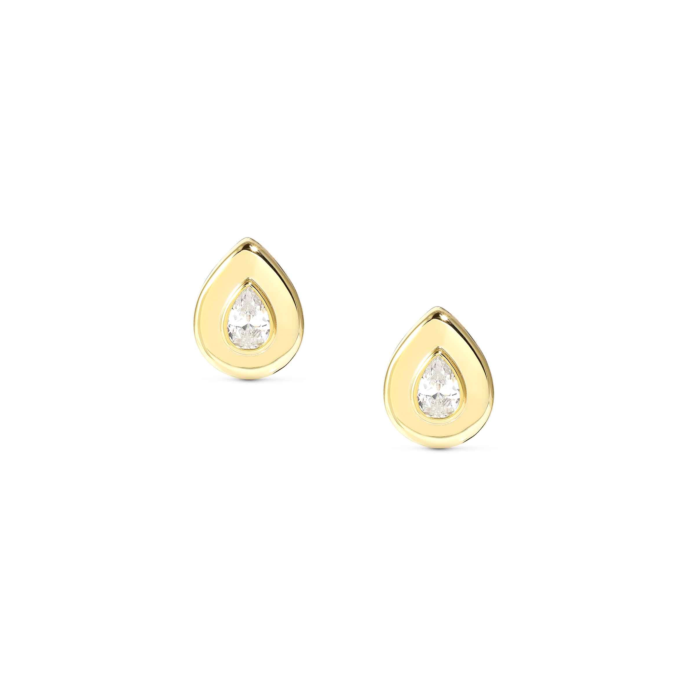Gold Domina Drop earrings